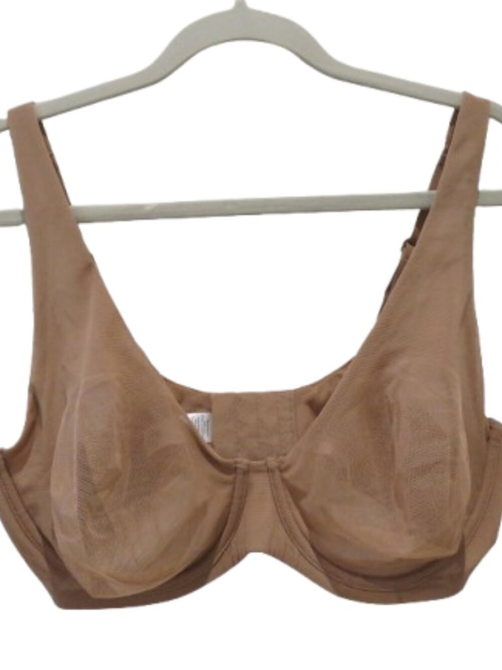 ADORE ME Janira Unlined Sheer Mesh Underwire Bra Nude Size 38D Neutral